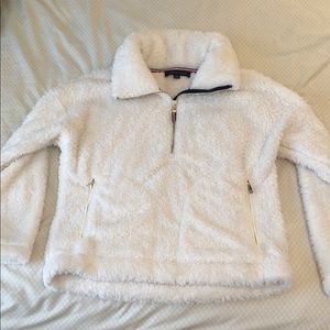 Tommy Hilfiger Sherpa coat Size Small White, like new, super soft